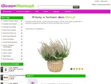 Tablet Screenshot of deco-flora.pl